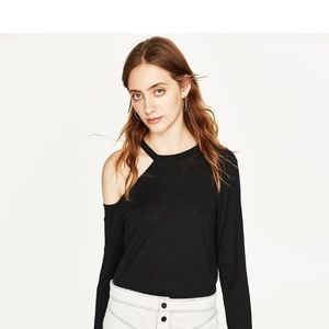 Zara, barely worn, black top